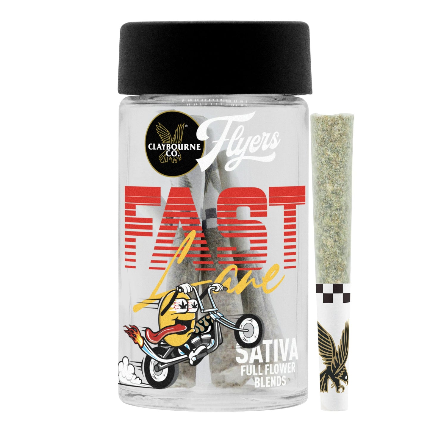Fast Lane Sativa Flyers Blends Pre-Rolls 7pk (Claybourne Co.)