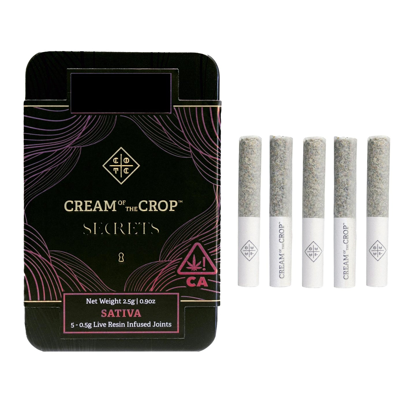 Papaya Julius Premium Infused Prerolls 5pk (Cream of the Crop)