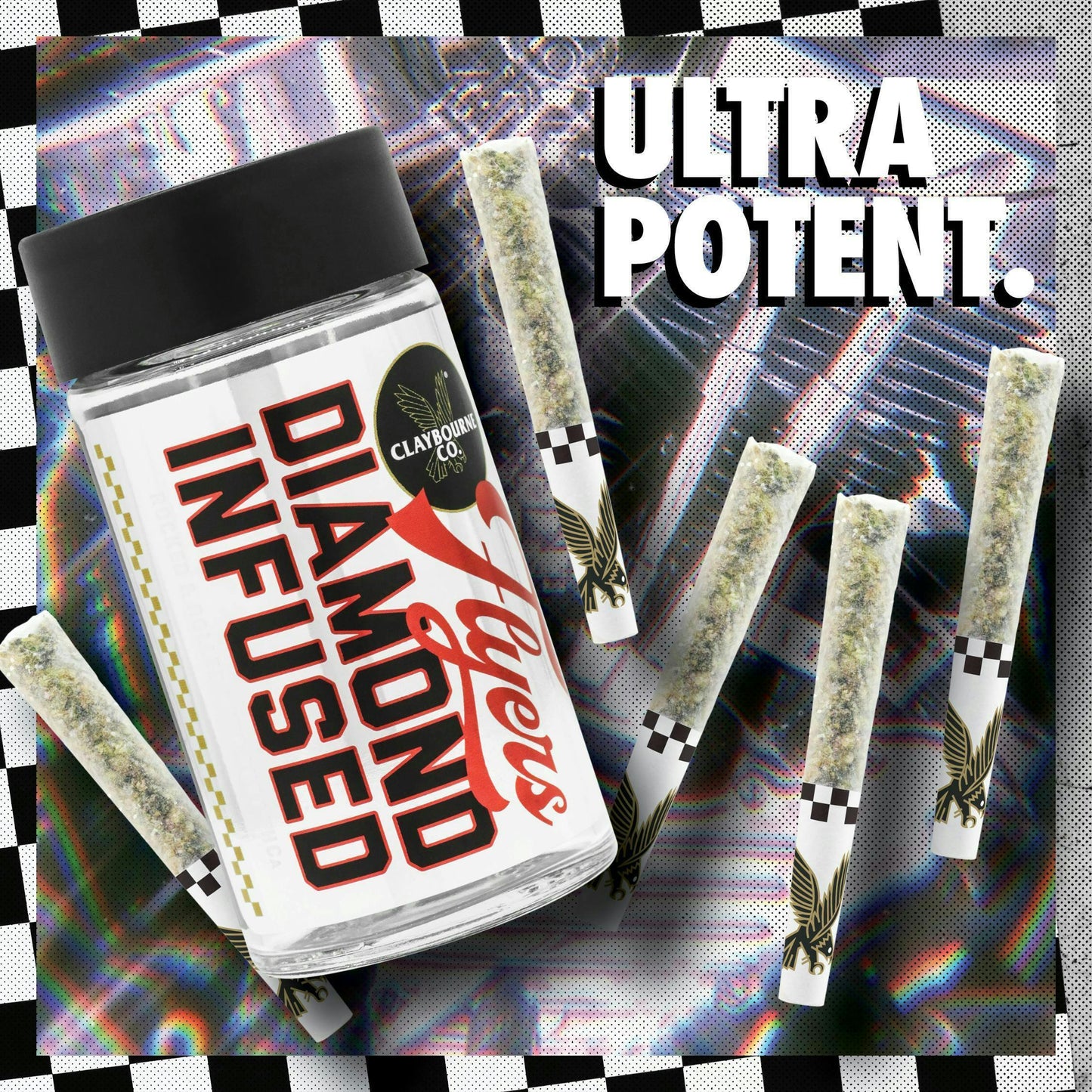 Durban Poison Diamond Infused Flyers Pre-Rolls 2.5g (Claybourne Co.)