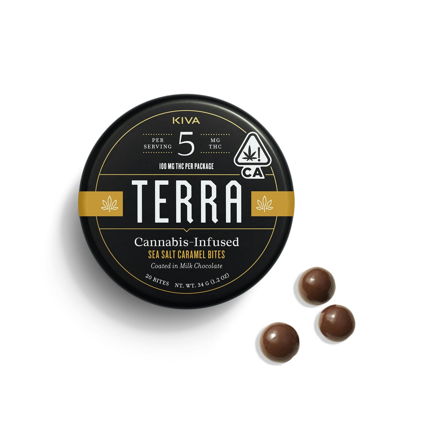 Sea Salt Caramel Bites Terra (Kiva Confections)