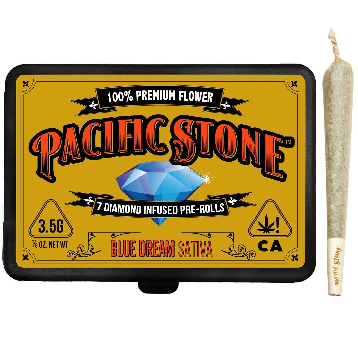 Blue Dream Sativa Infused Pre-Rolls 7pk (3.5g)(Pacific Stone)