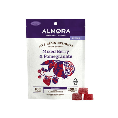 Mixed Berry & Pomegranate Live Resin Gummies (Almora)