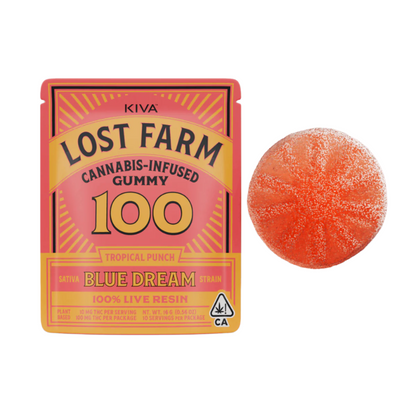 Lost Farm Tropical Punch x Blue Dream Live Resin Gummy 1pk (Kiva Confections)