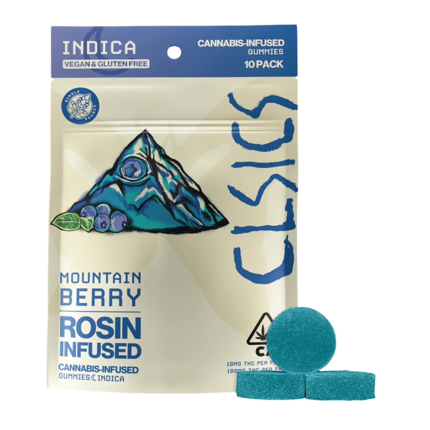 Mountain Berry Live Rosin Infused Gummies 10Pk (CLSICS Rosin & Rosin Infused Pre Rolls)