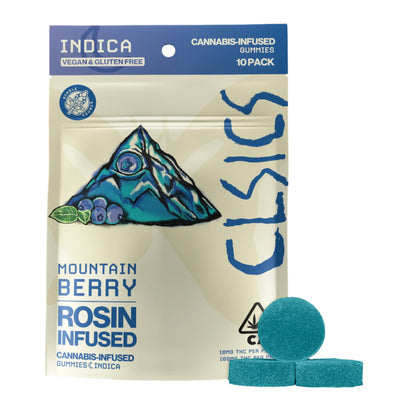 Mountain Berry Live Rosin Infused Gummies 10Pk (CLSICS Rosin & Rosin Infused Pre Rolls)