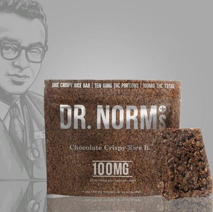 Chocolate Crispy Rice Gluten-Free Bar 100mg (Dr. Norm's)