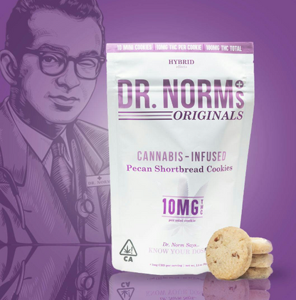 Pecan Shortbread 10mg Cookies - HYBRID (Dr. Norm's)