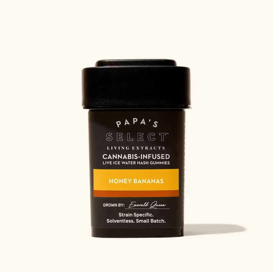 Honey Bananas, Ice Water Hash Gummies (Papa's Select)